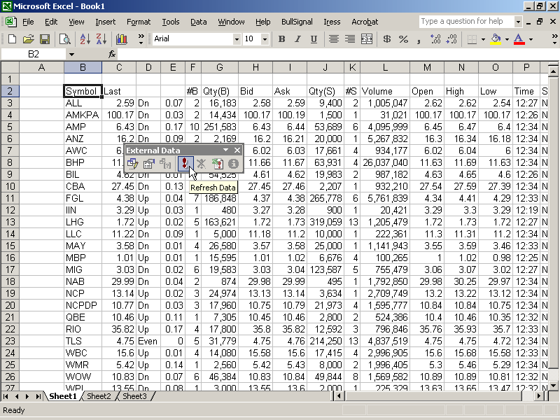 Picking which table to import